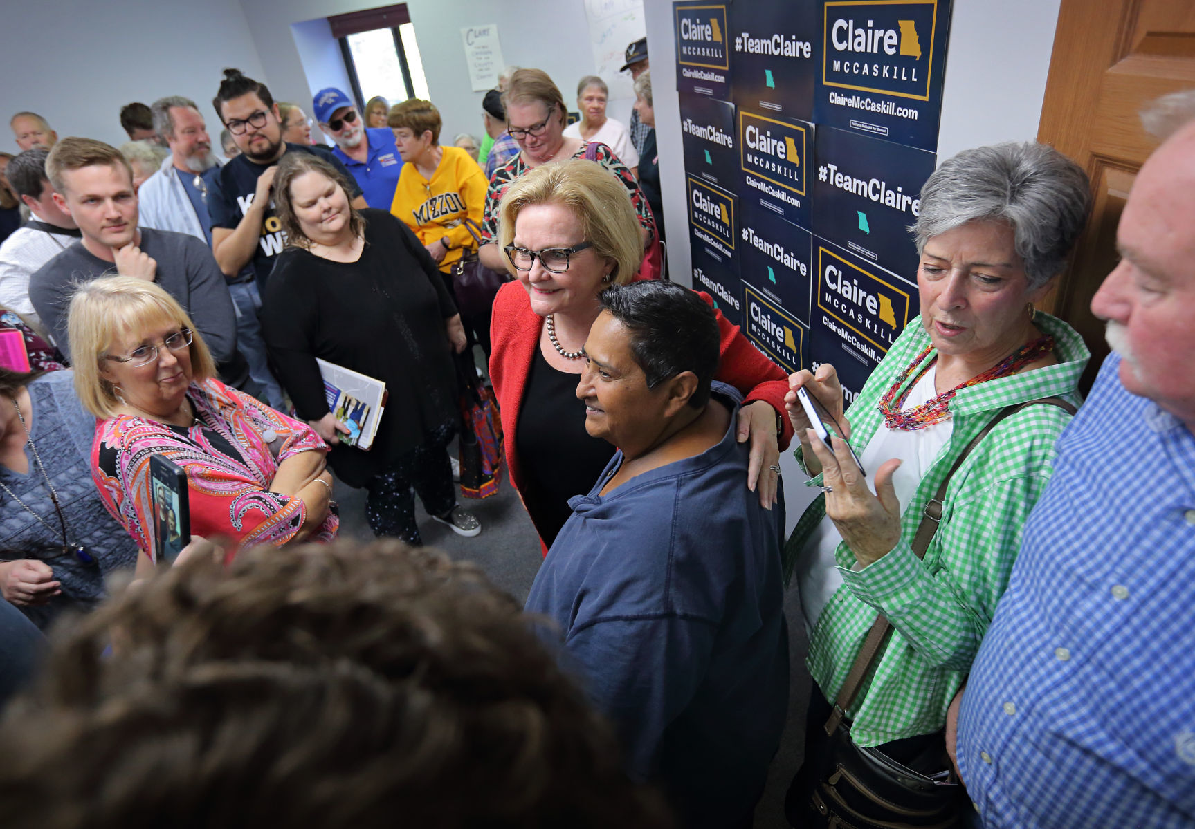 Claire McCaskill campaigns to keep Senate seat